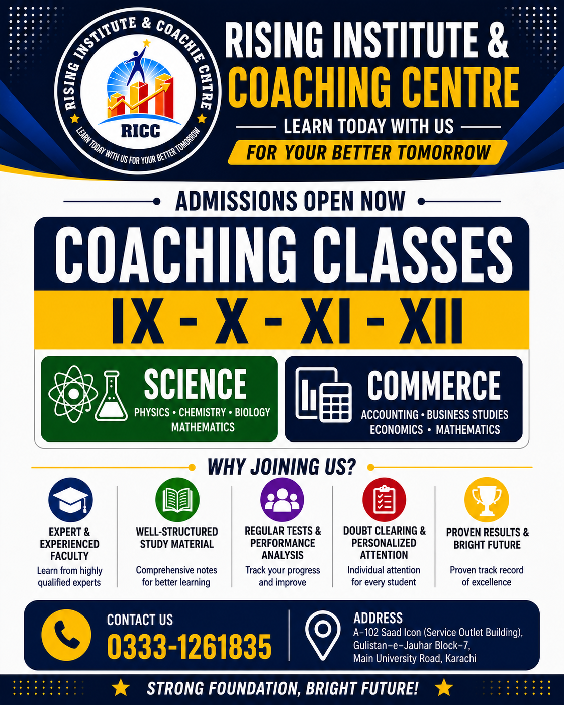 Coaching Classes - Rising Institute & Coaching Centre
